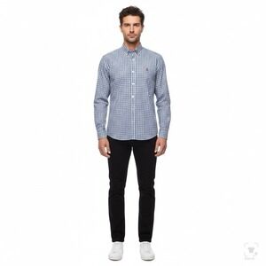 Alfani Button Down Fitted Performance 16 1/2 32-33